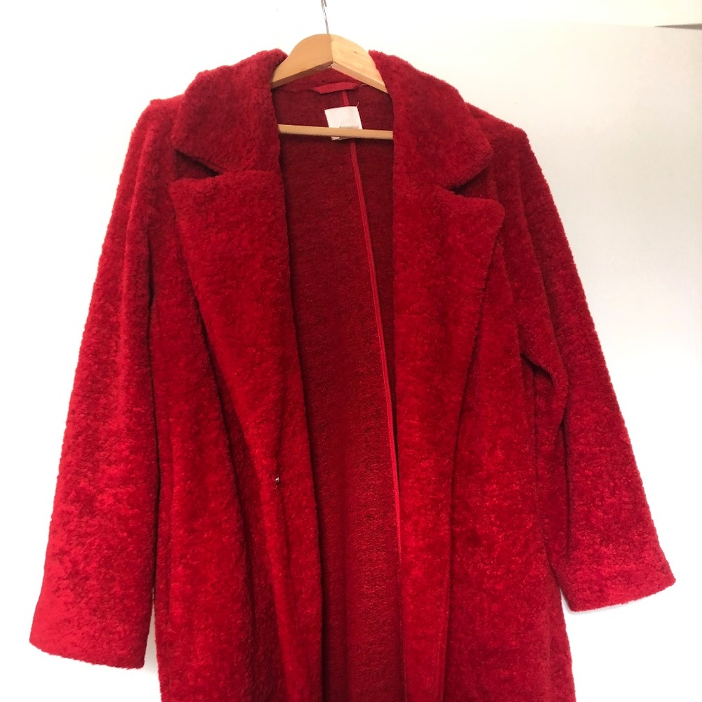 Plush H&M mid-length coat (Medium)